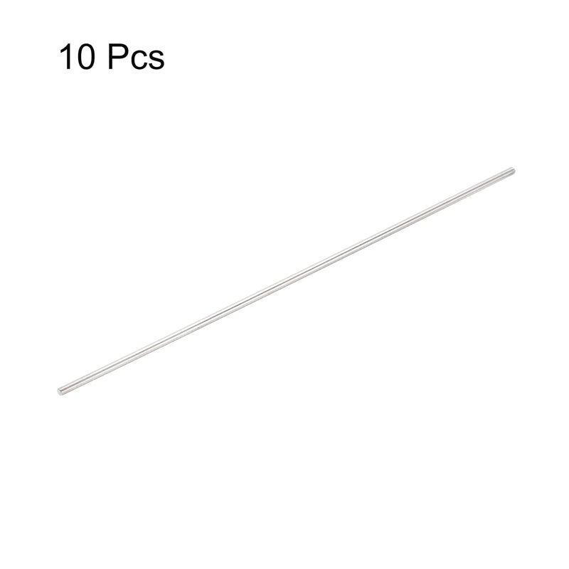 uxcell 1.5mm x 300mm Stainless Steel Round Rod, Metal Solid Shaft Rods Lathe Bar Stock for DIY Crafts Model Car Helicopter Airplane 10pcs - Image 3